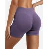 imageYEOREO SoftHue Women Workout Gym Impact Shorts Hidden Scrunch Butt Lifting 36quot45quot6quot Seamless ShortsHaze Purple