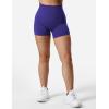 imageYEOREO SoftHue Women Workout Gym Impact Shorts Hidden Scrunch Butt Lifting 36quot45quot6quot Seamless ShortsIndigo