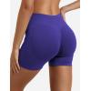 imageYEOREO SoftHue Women Workout Gym Impact Shorts Hidden Scrunch Butt Lifting 36quot45quot6quot Seamless ShortsIndigo