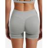 imageYEOREO SoftHue Women Workout Gym Impact Shorts Hidden Scrunch Butt Lifting 36quot45quot6quot Seamless ShortsLight Grey