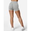 imageYEOREO SoftHue Women Workout Gym Impact Shorts Hidden Scrunch Butt Lifting 36quot45quot6quot Seamless ShortsLight Grey