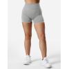 imageYEOREO SoftHue Women Workout Gym Impact Shorts Hidden Scrunch Butt Lifting 36quot45quot6quot Seamless ShortsLight Grey
