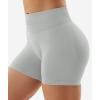 imageYEOREO SoftHue Women Workout Gym Impact Shorts Hidden Scrunch Butt Lifting 36quot45quot6quot Seamless ShortsLight Grey