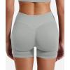 imageYEOREO SoftHue Women Workout Gym Impact Shorts Hidden Scrunch Butt Lifting 36quot45quot6quot Seamless ShortsLight Grey