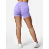 imageYEOREO SoftHue Women Workout Gym Impact Shorts Hidden Scrunch Butt Lifting 36quot45quot6quot Seamless ShortsLight Purple