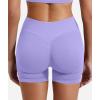 imageYEOREO SoftHue Women Workout Gym Impact Shorts Hidden Scrunch Butt Lifting 36quot45quot6quot Seamless ShortsLight Purple