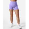 imageYEOREO SoftHue Women Workout Gym Impact Shorts Hidden Scrunch Butt Lifting 36quot45quot6quot Seamless ShortsLight Purple