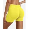 imageYEOREO SoftHue Women Workout Gym Impact Shorts Hidden Scrunch Butt Lifting 36quot45quot6quot Seamless ShortsLight Yellow