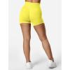 imageYEOREO SoftHue Women Workout Gym Impact Shorts Hidden Scrunch Butt Lifting 36quot45quot6quot Seamless ShortsLight Yellow
