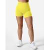 imageYEOREO SoftHue Women Workout Gym Impact Shorts Hidden Scrunch Butt Lifting 36quot45quot6quot Seamless ShortsLight Yellow