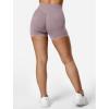 imageYEOREO SoftHue Women Workout Gym Impact Shorts Hidden Scrunch Butt Lifting 36quot45quot6quot Seamless ShortsMocha