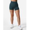 imageYEOREO SoftHue Women Workout Gym Impact Shorts Hidden Scrunch Butt Lifting 36quot45quot6quot Seamless ShortsNavy