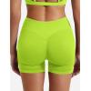 imageYEOREO SoftHue Women Workout Gym Impact Shorts Hidden Scrunch Butt Lifting 36quot45quot6quot Seamless ShortsPale Green