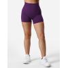imageYEOREO SoftHue Women Workout Gym Impact Shorts Hidden Scrunch Butt Lifting 36quot45quot6quot Seamless ShortsPurple
