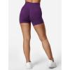 imageYEOREO SoftHue Women Workout Gym Impact Shorts Hidden Scrunch Butt Lifting 36quot45quot6quot Seamless ShortsPurple