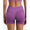 imageYEOREO SoftHue Women Workout Gym Impact Shorts Hidden Scrunch Butt Lifting 36quot45quot6quot Seamless ShortsRose Purple