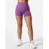 imageYEOREO SoftHue Women Workout Gym Impact Shorts Hidden Scrunch Butt Lifting 36quot45quot6quot Seamless ShortsRose Purple