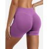 imageYEOREO SoftHue Women Workout Gym Impact Shorts Hidden Scrunch Butt Lifting 36quot45quot6quot Seamless ShortsRose Purple