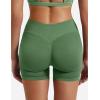 imageYEOREO SoftHue Women Workout Gym Impact Shorts Hidden Scrunch Butt Lifting 36quot45quot6quot Seamless ShortsSage Green