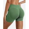 imageYEOREO SoftHue Women Workout Gym Impact Shorts Hidden Scrunch Butt Lifting 36quot45quot6quot Seamless ShortsSage Green