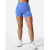 imageYEOREO SoftHue Women Workout Gym Impact Shorts Hidden Scrunch Butt Lifting 36quot45quot6quot Seamless ShortsVivid Blue