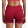 imageYEOREO SoftHue Women Workout Gym Impact Shorts Hidden Scrunch Butt Lifting 36quot45quot6quot Seamless ShortsWine