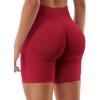 imageYEOREO SoftHue Women Workout Gym Impact Shorts Hidden Scrunch Butt Lifting 36quot45quot6quot Seamless ShortsWine