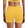 imageYEOREO SoftHue Women Workout Gym Impact Shorts Hidden Scrunch Butt Lifting 36quot45quot6quot Seamless ShortsYellow