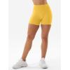 imageYEOREO SoftHue Women Workout Gym Impact Shorts Hidden Scrunch Butt Lifting 36quot45quot6quot Seamless ShortsYellow
