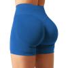 imageYEOREO SoftHue Women Workout Gym Impact Shorts Hidden Scrunch Butt Lifting 36quot45quot6quot Seamless ShortsAzure