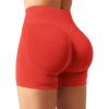 imageYEOREO SoftHue Women Workout Gym Impact Shorts Hidden Scrunch Butt Lifting 36quot45quot6quot Seamless ShortsChili Red
