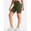 imageYEOREO CoreFlex Women Workout Biker Shorts with Cargo Pockets Hidden Scrunch High Waisted 8quot Inseam Gym ShortsArmy Green