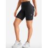 imageYEOREO CoreFlex Women Workout Biker Shorts with Cargo Pockets Hidden Scrunch High Waisted 8quot Inseam Gym ShortsBlack