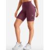 imageYEOREO CoreFlex Women Workout Biker Shorts with Cargo Pockets Hidden Scrunch High Waisted 8quot Inseam Gym ShortsDeep Cherry