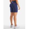imageYEOREO CoreFlex Women Workout Biker Shorts with Cargo Pockets Hidden Scrunch High Waisted 8quot Inseam Gym ShortsNavy