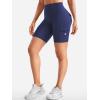 imageYEOREO CoreFlex Women Workout Biker Shorts with Cargo Pockets Hidden Scrunch High Waisted 8quot Inseam Gym ShortsNavy
