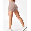 imageYEOREO Professional Women Workout Shorts 36quot Scrunch Shorts Seamless High Waisted Contour Gym Yoga Biker ShortsApricot