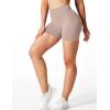 imageYEOREO Professional Women Workout Shorts 36quot Scrunch Shorts Seamless High Waisted Contour Gym Yoga Biker ShortsApricot