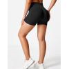 imageYEOREO Professional Women Workout Shorts 36quot Scrunch Shorts Seamless High Waisted Contour Gym Yoga Biker ShortsBlack