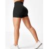 imageYEOREO Professional Women Workout Shorts 36quot Scrunch Shorts Seamless High Waisted Contour Gym Yoga Biker ShortsBlack