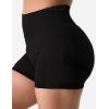 imageYEOREO Professional Women Workout Shorts 36quot Scrunch Shorts Seamless High Waisted Contour Gym Yoga Biker ShortsBlack Night