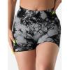 imageYEOREO Professional Women Workout Shorts 36quot Scrunch Shorts Seamless High Waisted Contour Gym Yoga Biker ShortsBlack Tie Dye