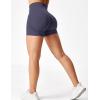 imageYEOREO Professional Women Workout Shorts 36quot Scrunch Shorts Seamless High Waisted Contour Gym Yoga Biker ShortsBlue Violet