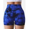 imageYEOREO Professional Women Workout Shorts 36quot Scrunch Shorts Seamless High Waisted Contour Gym Yoga Biker ShortsClassic Blue