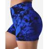 imageYEOREO Professional Women Workout Shorts 36quot Scrunch Shorts Seamless High Waisted Contour Gym Yoga Biker ShortsClassic Blue