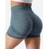 imageYEOREO Professional Women Workout Shorts 36quot Scrunch Shorts Seamless High Waisted Contour Gym Yoga Biker ShortsDark Blue Sea