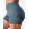 imageYEOREO Professional Women Workout Shorts 36quot Scrunch Shorts Seamless High Waisted Contour Gym Yoga Biker ShortsDark Blue Sea