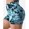 imageYEOREO Professional Women Workout Shorts 36quot Scrunch Shorts Seamless High Waisted Contour Gym Yoga Biker ShortsIce Blue