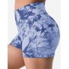 imageYEOREO Professional Women Workout Shorts 36quot Scrunch Shorts Seamless High Waisted Contour Gym Yoga Biker ShortsLight Blue Tie Dye