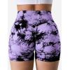 imageYEOREO Professional Women Workout Shorts 36quot Scrunch Shorts Seamless High Waisted Contour Gym Yoga Biker ShortsLight Purple